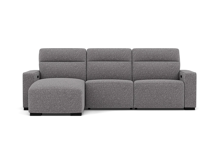Beckett 3-Pc. Power Headrest Reclining Chaise Sofa